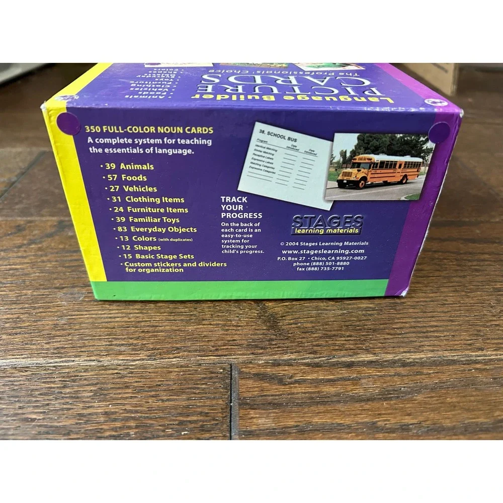 Stages Learning Language Builder 350 Noun Picture Cards Speech Therapy ABA Kids